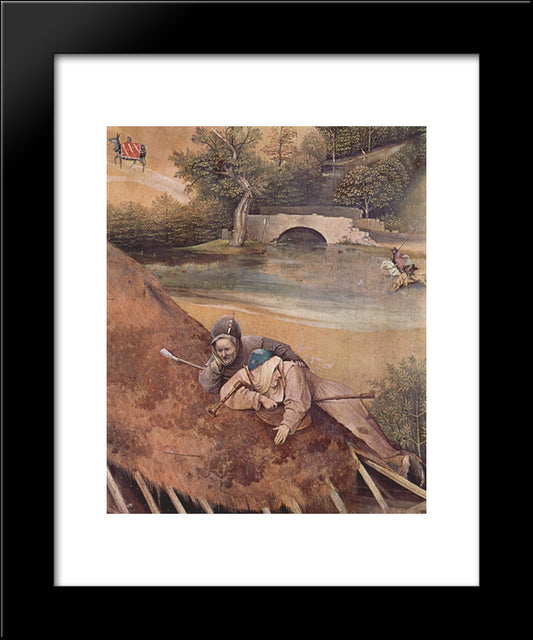 Adoration Of The Magi 20x24 Black Modern Wood Framed Art Print Poster by Bosch, Hieronymus