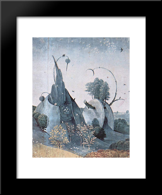 The Garden Of Earthly Delights (Detail) 20x24 Black Modern Wood Framed Art Print Poster by Bosch, Hieronymus
