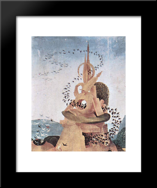 The Garden Of Earthly Delights (Detail) 20x24 Black Modern Wood Framed Art Print Poster by Bosch, Hieronymus