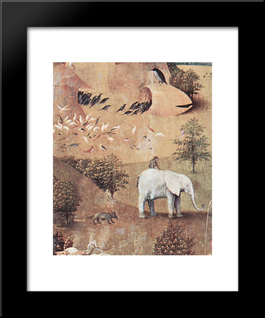 The Garden Of Earthly Delights (Detail) 20x24 Black Modern Wood Framed Art Print Poster by Bosch, Hieronymus