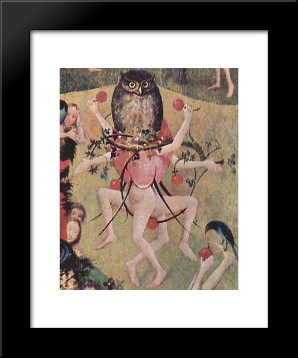 The Garden Of Earthly Delights (Detail) 20x24 Black Modern Wood Framed Art Print Poster by Bosch, Hieronymus