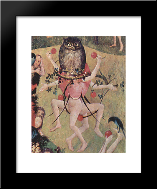 The Garden Of Earthly Delights (Detail) 20x24 Black Modern Wood Framed Art Print Poster by Bosch, Hieronymus