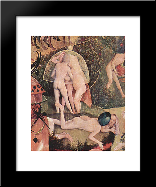 The Garden Of Earthly Delights (Detail) 20x24 Black Modern Wood Framed Art Print Poster by Bosch, Hieronymus