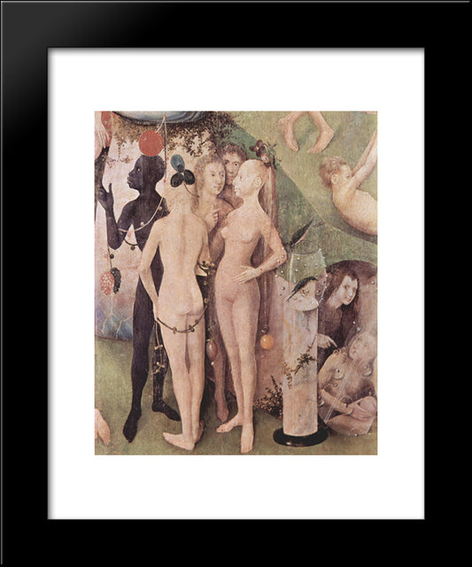 The Garden Of Earthly Delights (Detail) 20x24 Black Modern Wood Framed Art Print Poster by Bosch, Hieronymus