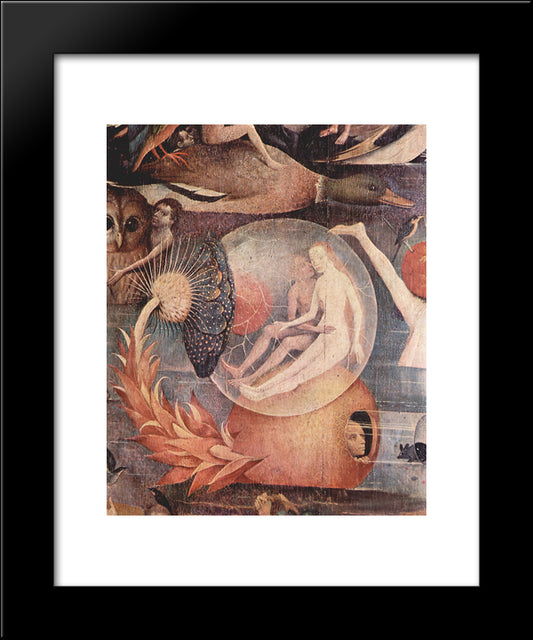 The Garden Of Earthly Delights (Detail) 20x24 Black Modern Wood Framed Art Print Poster by Bosch, Hieronymus