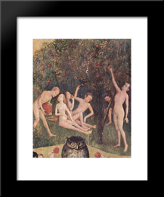 The Garden Of Earthly Delights (Detail) 20x24 Black Modern Wood Framed Art Print Poster by Bosch, Hieronymus