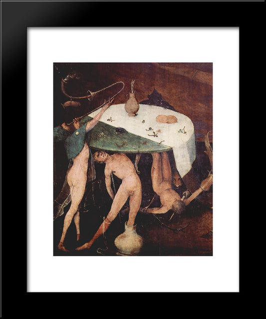 The Temptation Of St. Anthony (Detail) 20x24 Black Modern Wood Framed Art Print Poster by Bosch, Hieronymus