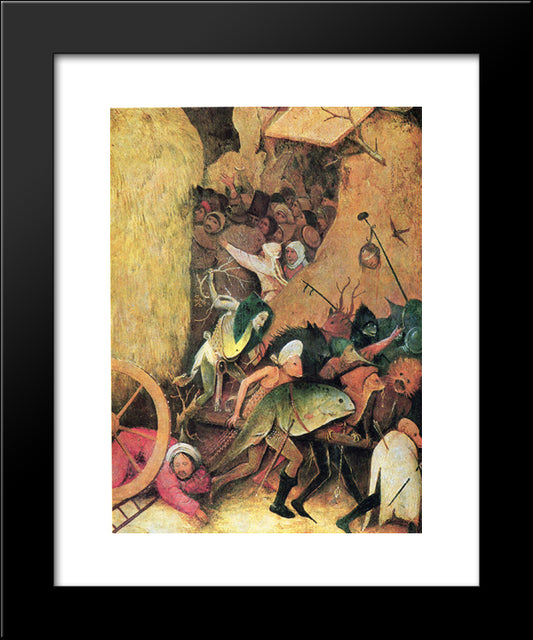 Haywain (Detail) 20x24 Black Modern Wood Framed Art Print Poster by Bosch, Hieronymus
