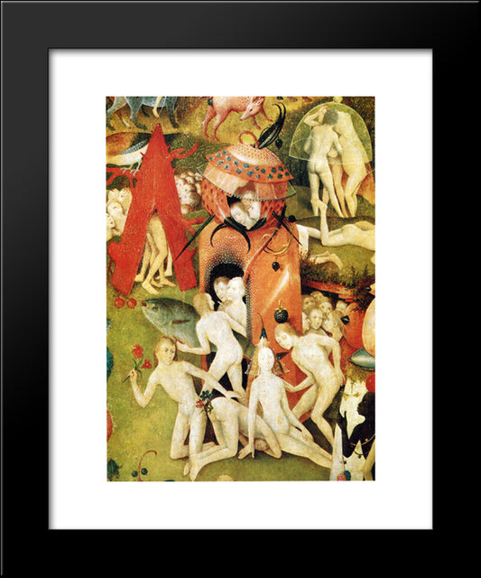 The Garden Of Earthly Delights (Detail) 20x24 Black Modern Wood Framed Art Print Poster by Bosch, Hieronymus
