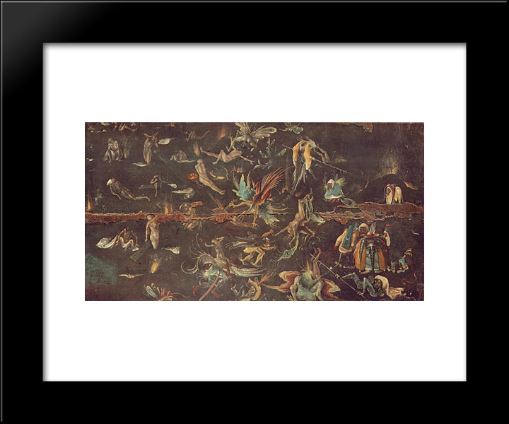 The Last Judgement (Detail) 20x24 Black Modern Wood Framed Art Print Poster by Bosch, Hieronymus