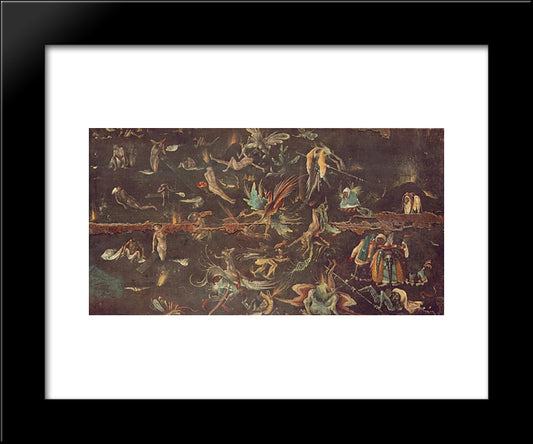 The Last Judgement (Detail) 20x24 Black Modern Wood Framed Art Print Poster by Bosch, Hieronymus