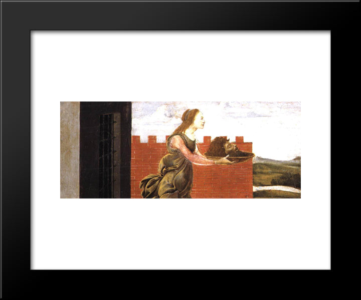 Salome With The Head Of St John The Baptist 20x24 Black Modern Wood Framed Art Print Poster by Botticelli, Sandro