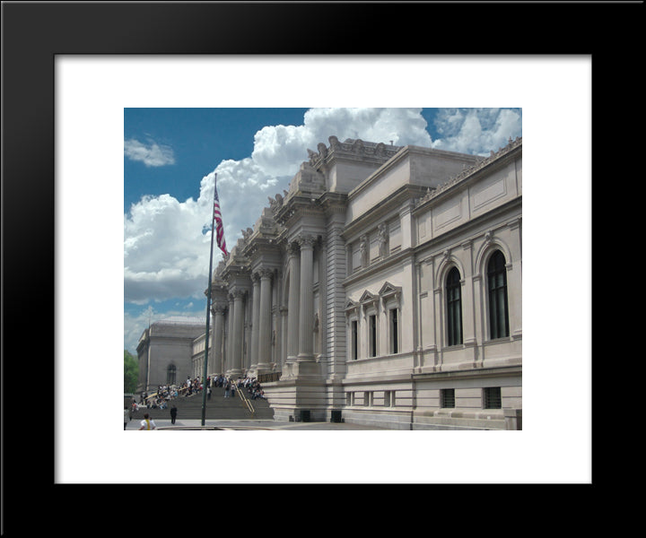 New York City Metropolitan Museum Of Art 20x24 Black Modern Wood Framed Art Print Poster