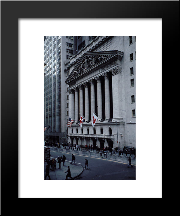Nyse New York Stock Exchange 20x24 Black Modern Wood Framed Art Print Poster