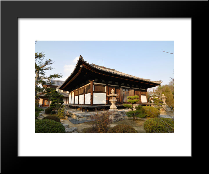 Kouon Ji, National Treasure Of Japan 20x24 Black Modern Wood Framed Art Print Poster