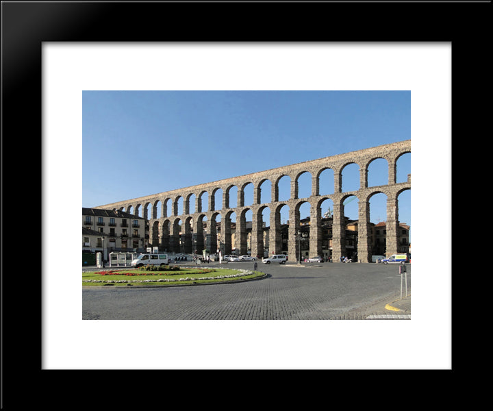 Aqueduct Of Segovia 20x24 Black Modern Wood Framed Art Print Poster