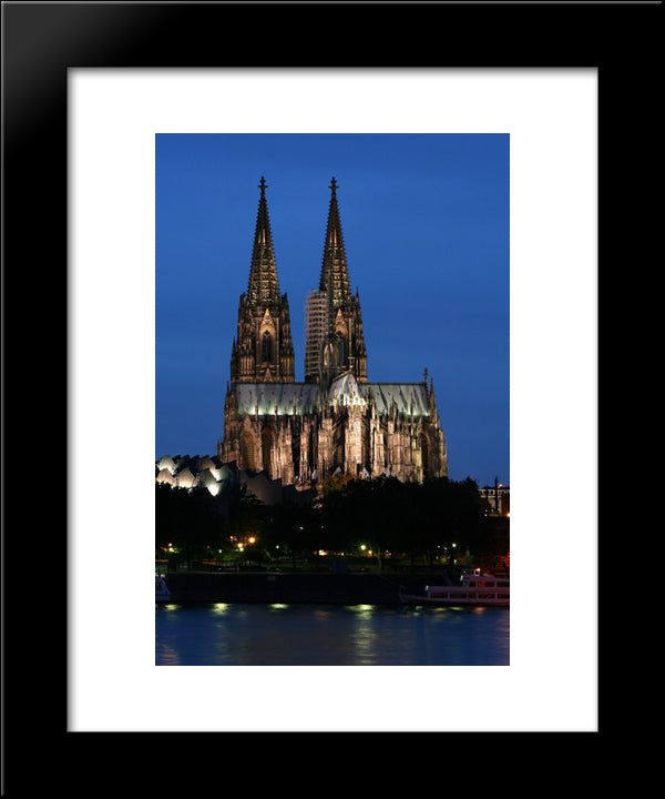 Chevet Of Cologne Cathedral 20x24 Black Modern Wood Framed Art Print Poster