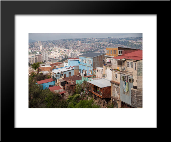 Valparaiso, France 20x24 Black Modern Wood Framed Art Print Poster