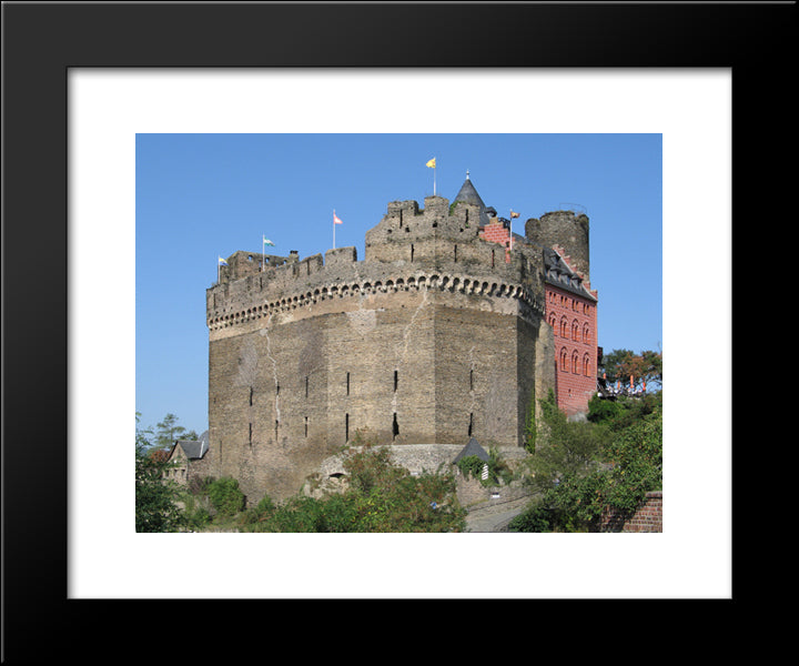 Schoenburg Castle, Germany 20x24 Black Modern Wood Framed Art Print Poster