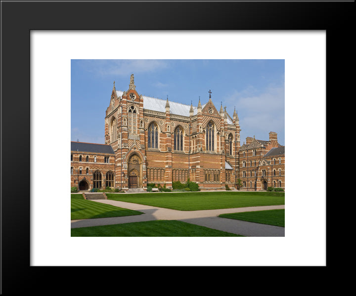 Keble College Chapel 20x24 Black Modern Wood Framed Art Print Poster