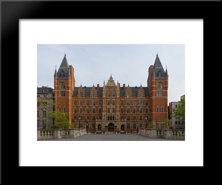 Royal College Of Music 20x24 Black Modern Wood Framed Art Print Poster