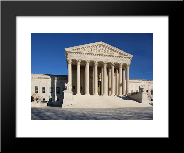 U.S. Supreme Court 20x24 Black Modern Wood Framed Art Print Poster