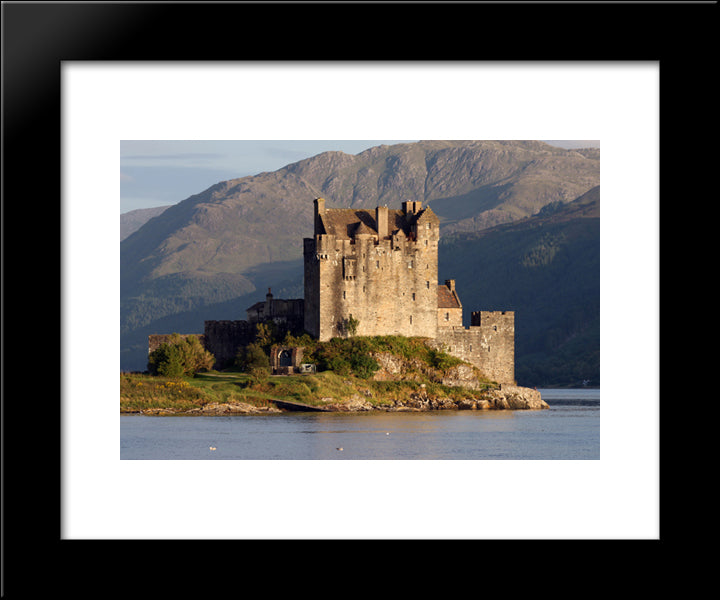 Eilean Donan Castle, Scotland 20x24 Black Modern Wood Framed Art Print Poster