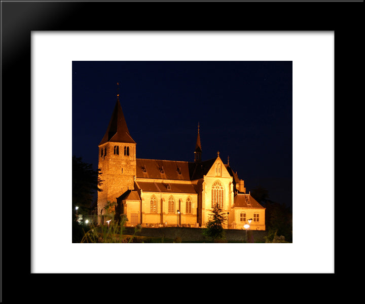 Church In The Dutch City Heel 20x24 Black Modern Wood Framed Art Print Poster