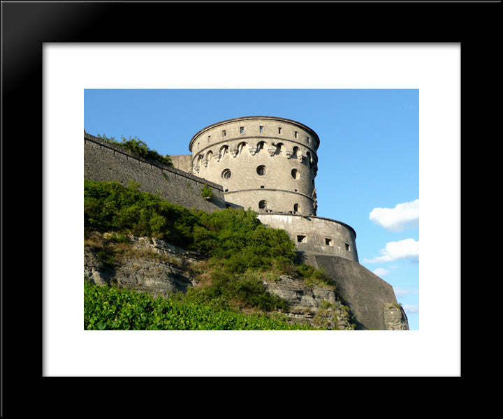 Fortress Marienberg In Wurzburg, Germany 20x24 Black Modern Wood Framed Art Print Poster