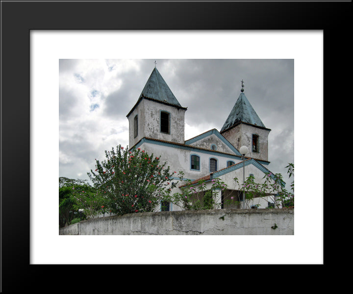 Sacra Familia Church, Rio De Janeiro 20x24 Black Modern Wood Framed Art Print Poster