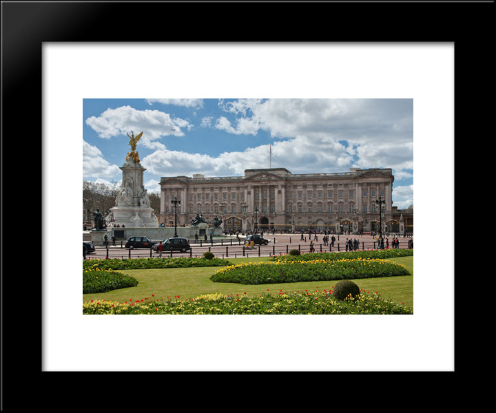 Buckingham Palace, London 20x24 Black Modern Wood Framed Art Print Poster