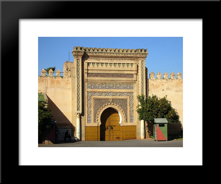Royal Palace, Morocco 20x24 Black Modern Wood Framed Art Print Poster
