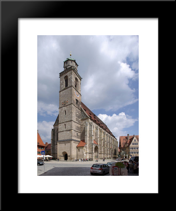 Church St. Georg, Germany 20x24 Black Modern Wood Framed Art Print Poster