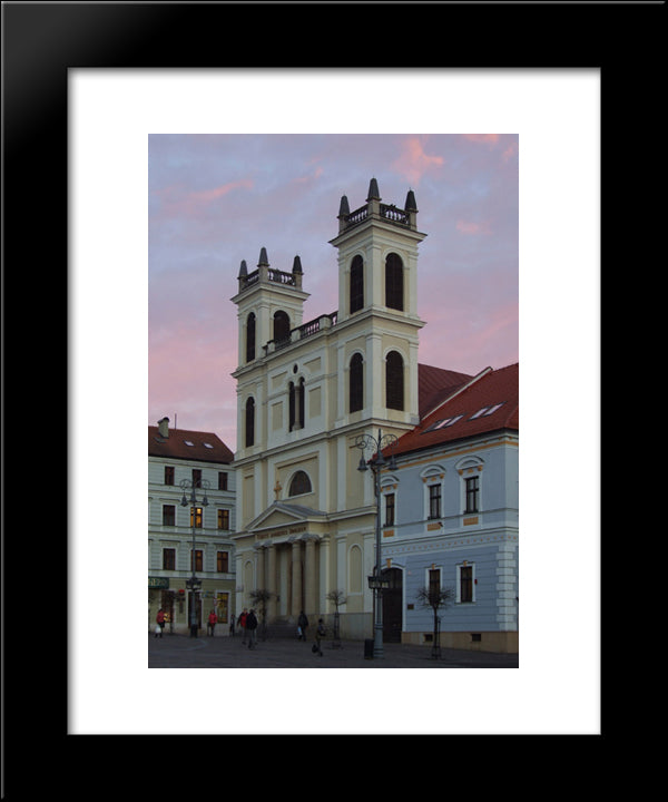 Church St. Francis Xavier 20x24 Black Modern Wood Framed Art Print Poster