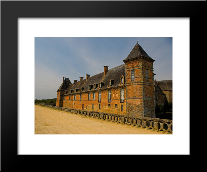 Carrouges Castle, Normandy, France 20x24 Black Modern Wood Framed Art Print Poster