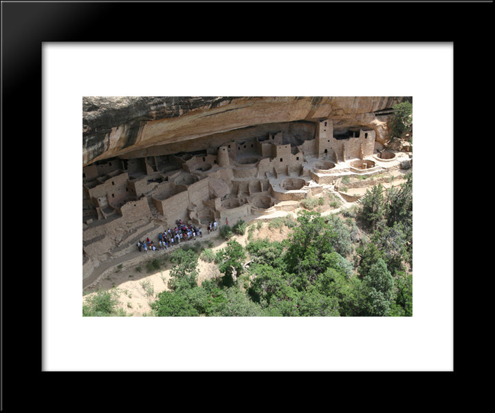 Cliff Palace, Mesa Verde National Park 20x24 Black Modern Wood Framed Art Print Poster