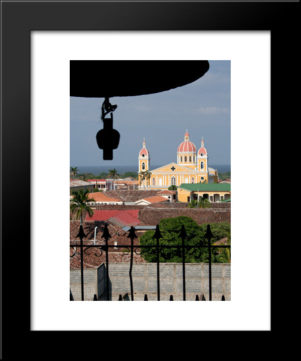 Cathedral Of Granada, Nicaragua 20x24 Black Modern Wood Framed Art Print Poster