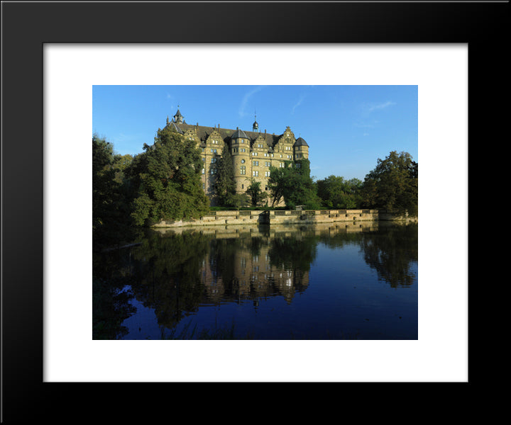Neuenstein Castle 20x24 Black Modern Wood Framed Art Print Poster