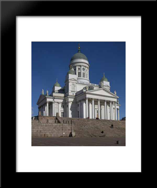 Helsinki Lutheran Cathedral, Finland 20x24 Black Modern Wood Framed Art Print Poster