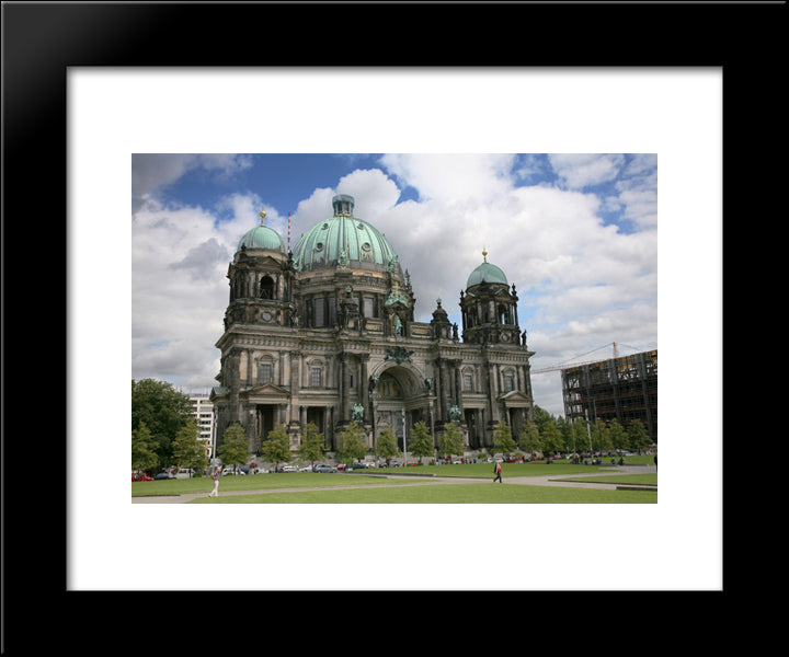 Berlin Cathedral 20x24 Black Modern Wood Framed Art Print Poster