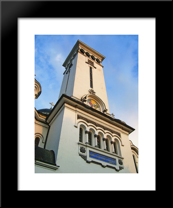Orthodox Trinity Church Sighisoara Romania 20x24 Black Modern Wood Framed Art Print Poster