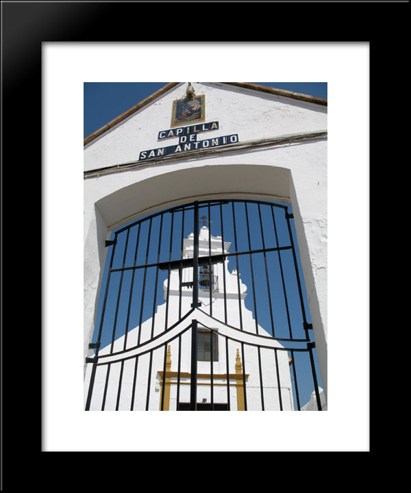 Ayamonte, San Antonio Chapel, Spain 20x24 Black Modern Wood Framed Art Print Poster