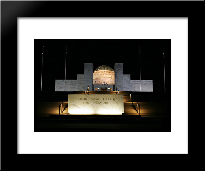 Australian War Memorial 20x24 Black Modern Wood Framed Art Print Poster
