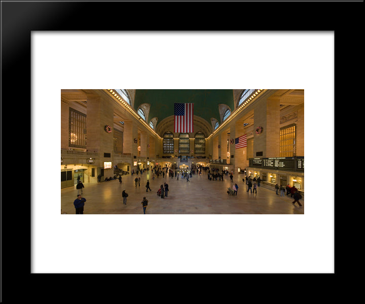 Grand Central Station, New York City 20x24 Black Modern Wood Framed Art Print Poster