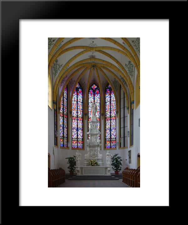 Alter In Trier Jesuit Church, Germany 20x24 Black Modern Wood Framed Art Print Poster