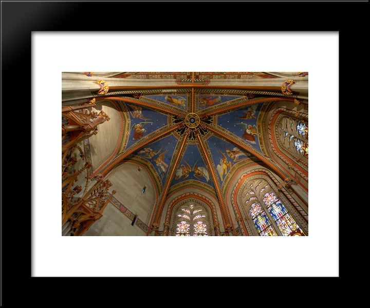 Maccabees Chapel, Saint Pierre Cathedral 20x24 Black Modern Wood Framed Art Print Poster