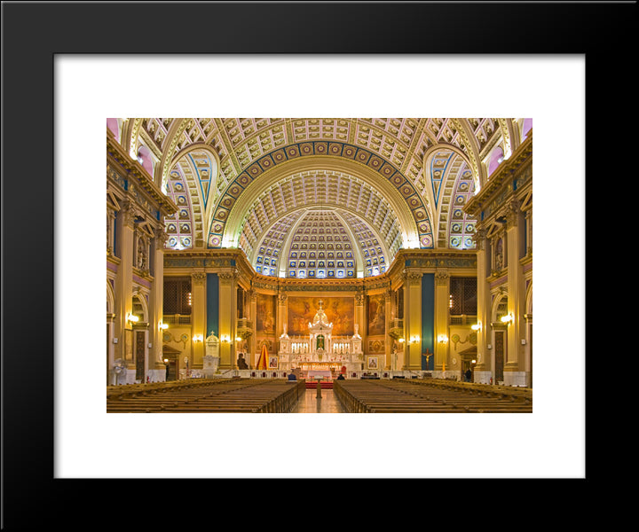 Our Lady Of Sorrows Basilica And Shrine 20x24 Black Modern Wood Framed Art Print Poster