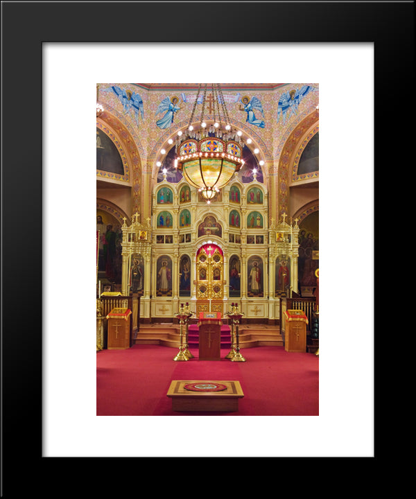 Holy Trinity Orthodox Cathedral, Chicago 20x24 Black Modern Wood Framed Art Print Poster