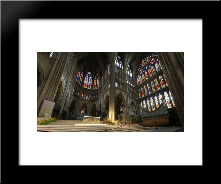 Cathedral Saint Etienne Of Metz, France 20x24 Black Modern Wood Framed Art Print Poster