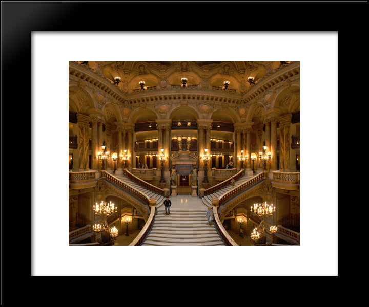 The Garnier Opera, Paris 20x24 Black Modern Wood Framed Art Print Poster